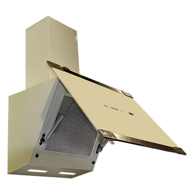 Art Deco 60cm Chimney Cooker Hood (Ivory) - Image 6