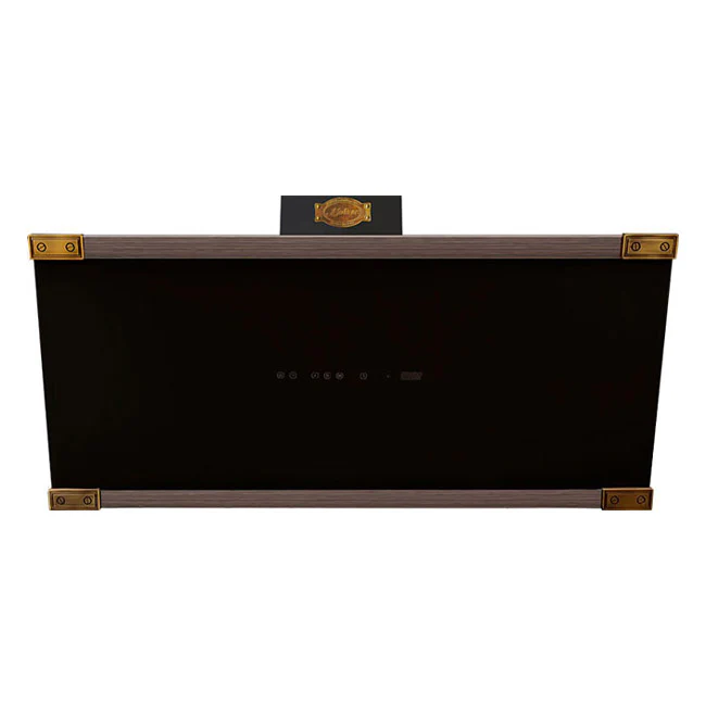 Art Deco 90cm Chimney Cooker Hood (Black) - Image 7