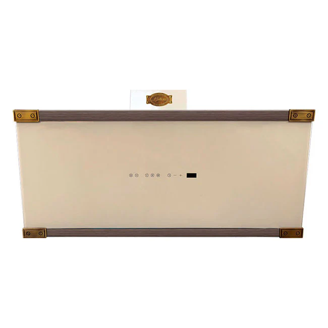 Art Deco 90cm Chimney Cooker Hood (Ivory) - Image 6