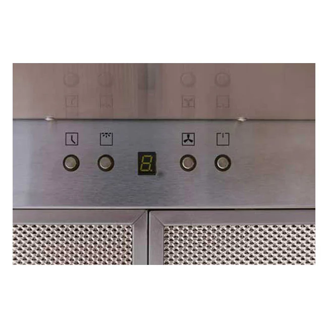 Avantgarde Pro 110cm Built-In Ceiling Island Cooker Hood (Black) - Image 4