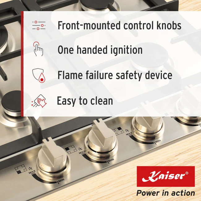 Avantgarde Pro 58cm Gas Hob (Stainless Steel) - Image 5