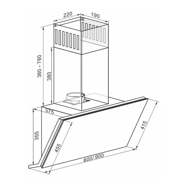 Avantgarde Pro 90cm Cooker Hood - Image 10