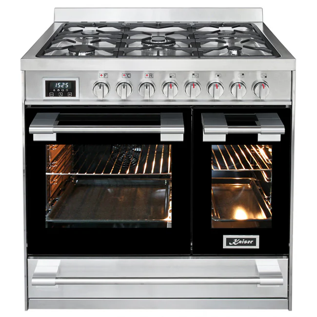 Avantgarde Pro 90cm Double Cavity Dual Fuel Range Cooker (Stainless Steel) - Image 3