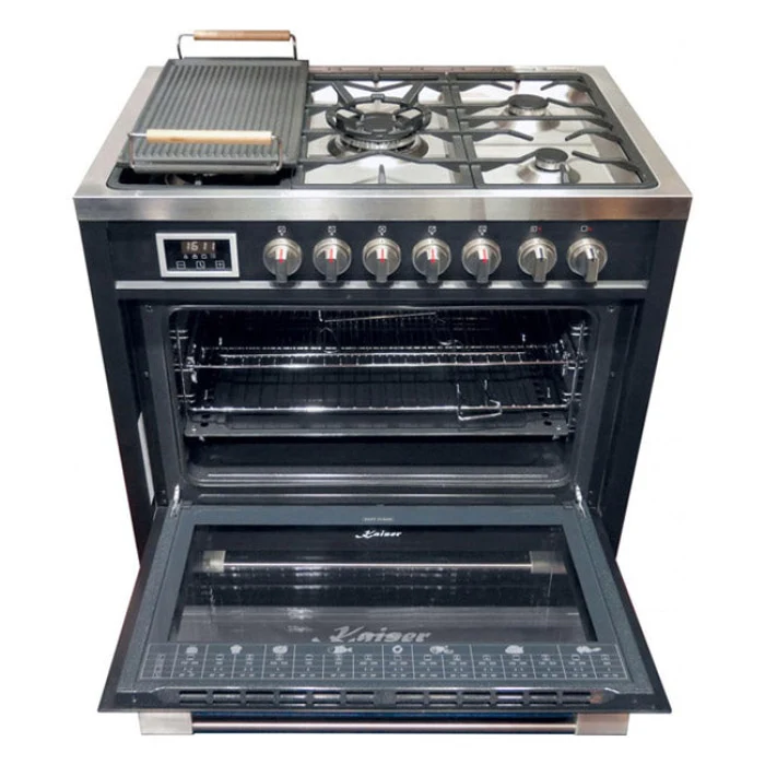 Avantgarde Pro 90cm Dual Fuel Range Cooker (Black) - Image 4
