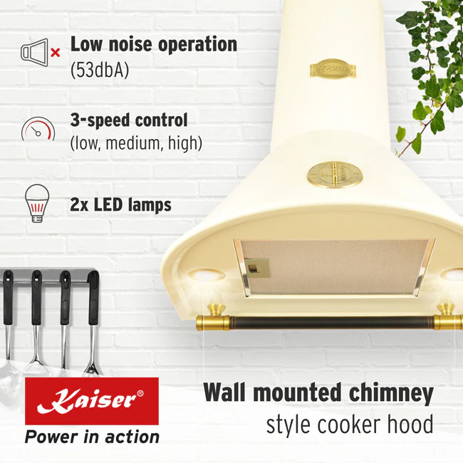 Belle Epoque 60cm Classic Cooker Hood (Ivory) - Image 3