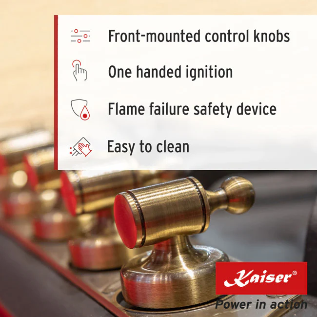 Empire 60cm Gas Hob (Black) - Image 5