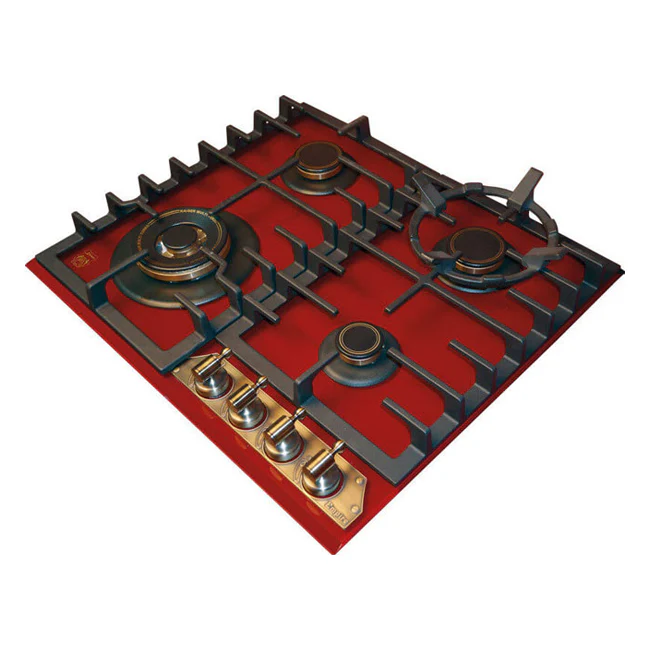 Empire 60cm Turbo Gas Hob (Bordeaux Red) - Image 10