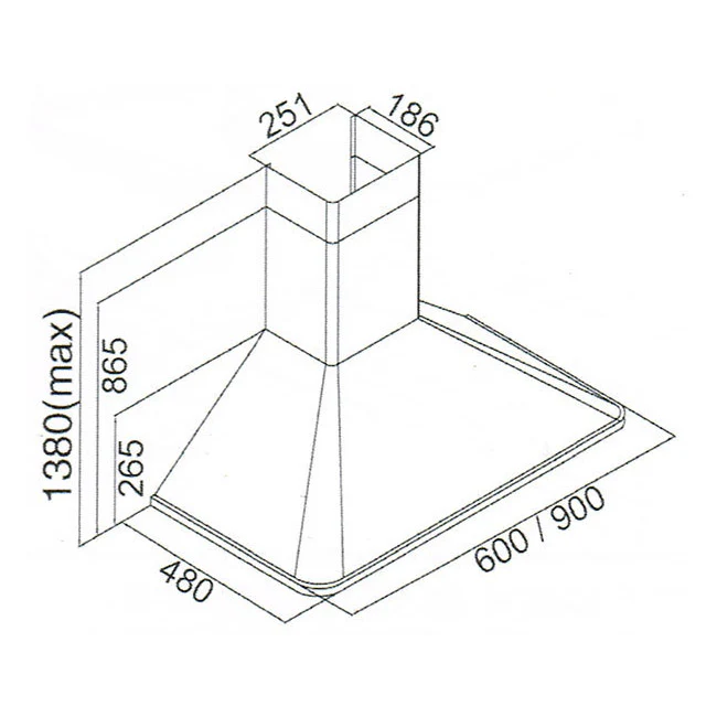 Empire 90cm Cooker Hood (Ivory) - Image 13