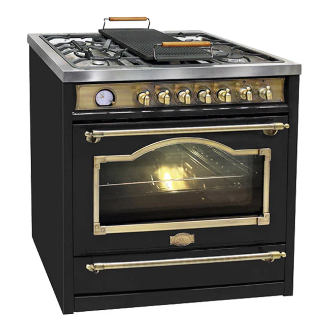 Empire 90cm Dual Fuel Range Cooker (Black) - Image 4