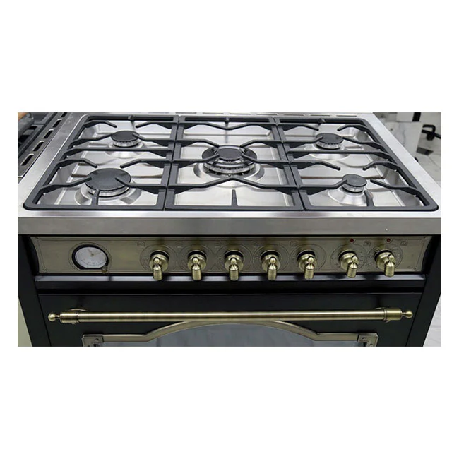 Empire 90cm Dual Fuel Range Cooker (Black) - Image 6