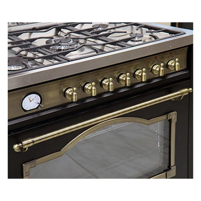 Empire 90cm Dual Fuel Range Cooker (Black) - Image 7
