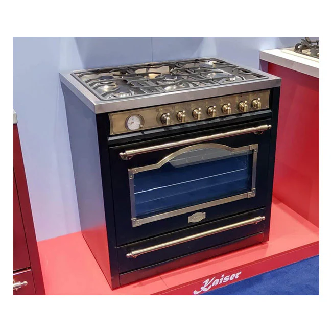 Empire 90cm Dual Fuel Range Cooker (Black) - Image 8