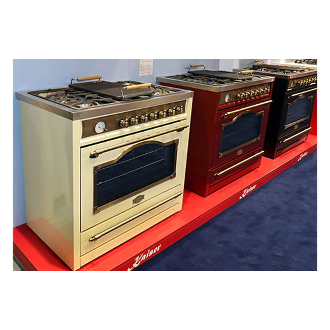 Empire 90cm Dual Fuel Range Cooker (Black) - Image 9
