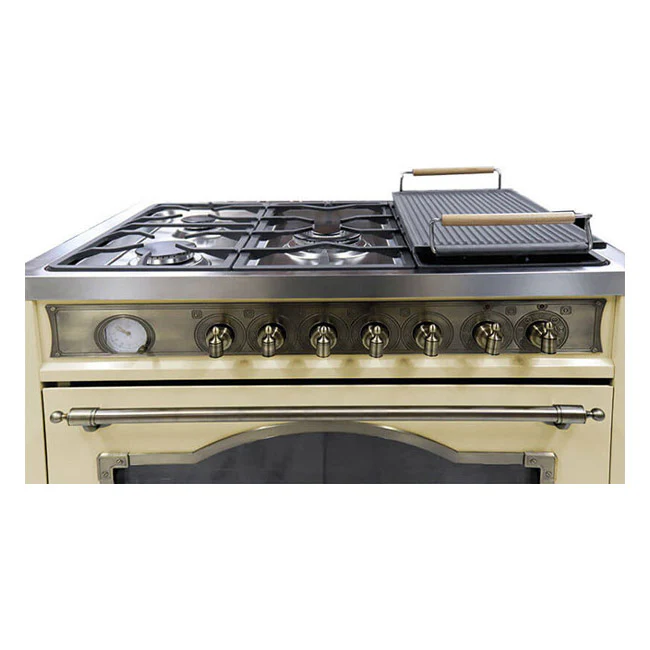 Empire 90cm Dual Fuel Range Cooker (Ivory) - Image 5
