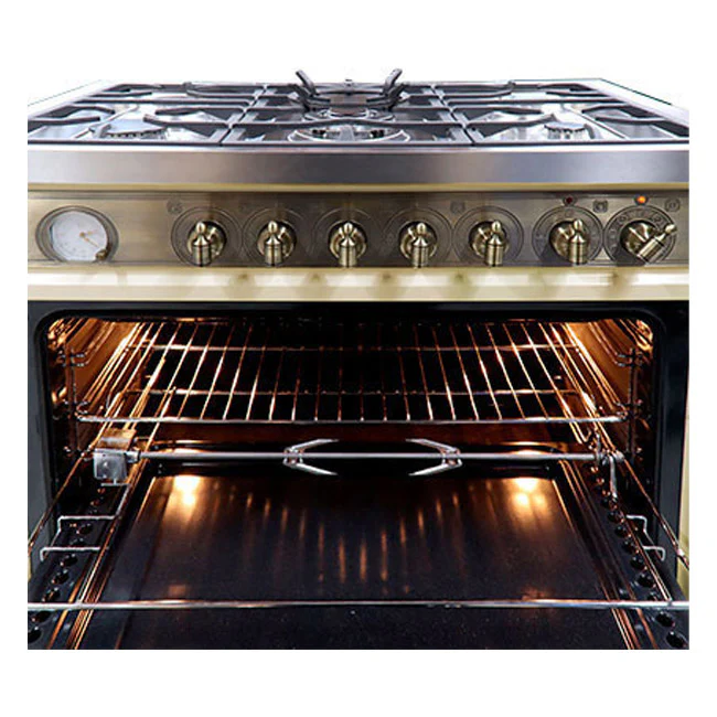 Empire 90cm Dual Fuel Range Cooker (Ivory) - Image 7