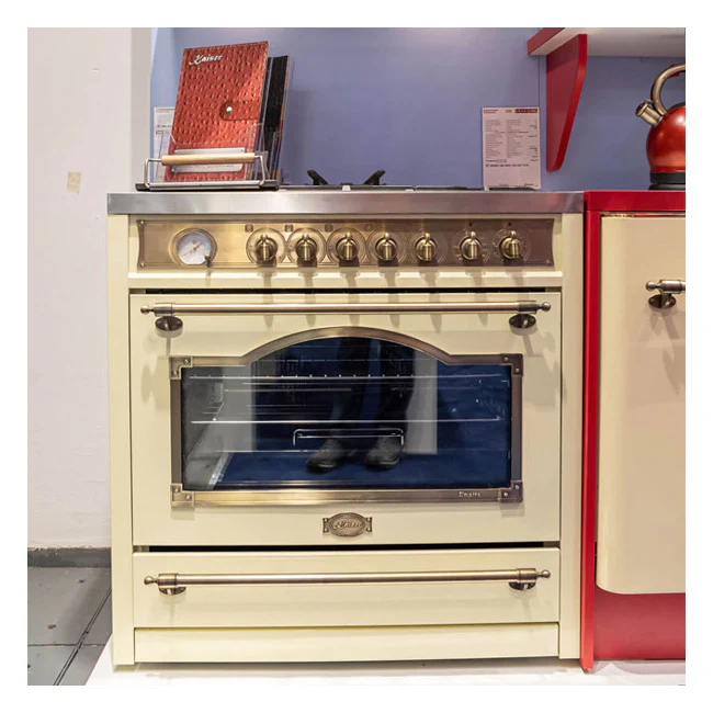 Empire 90cm Dual Fuel Range Cooker (Ivory) - Image 8