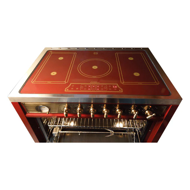 Empire Electric Induction Range Cooker (Bordeaux Red) - Image 4
