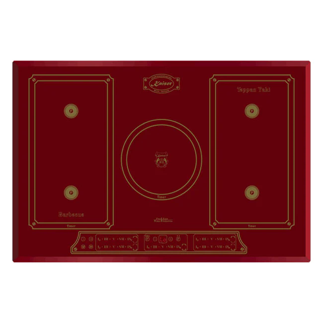 Empire Electric Oven & 77cm Induction Hob Bundle (Bordeaux Red) - Image 6