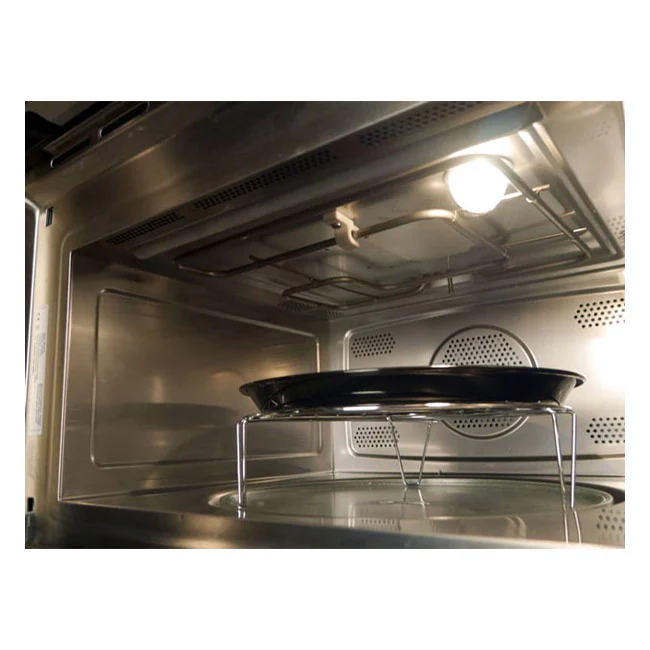 Grand Chef Compact Electric Oven with Microwave Function (Black Stainless Steel) - Image 7