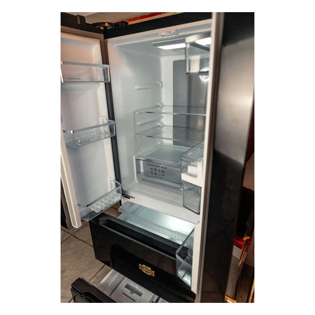 Grand Chef French Door Fridge Freezer (Black) - Image 3