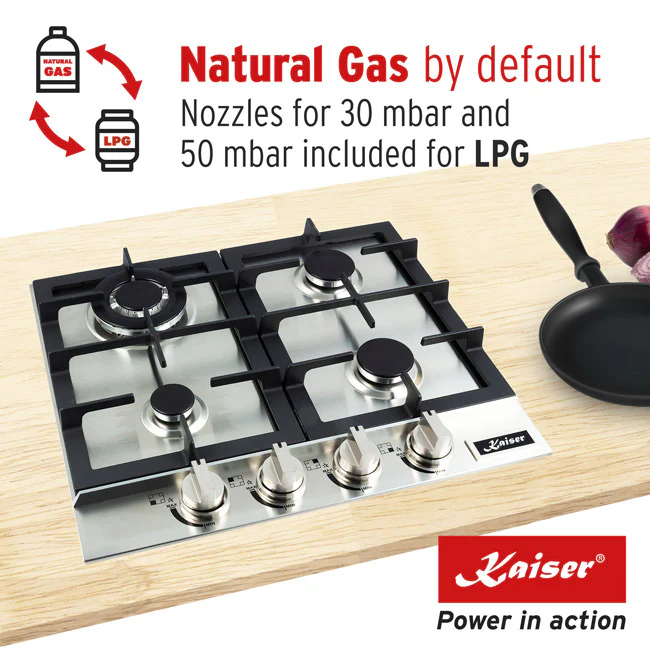 Grand Chef Gas Oven & 4 Burner Gas Hob Bundle (Stainless Steel) - Image 16