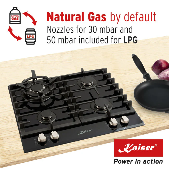 Grand Chef Turbo Gas Hob (Black) - Image 4