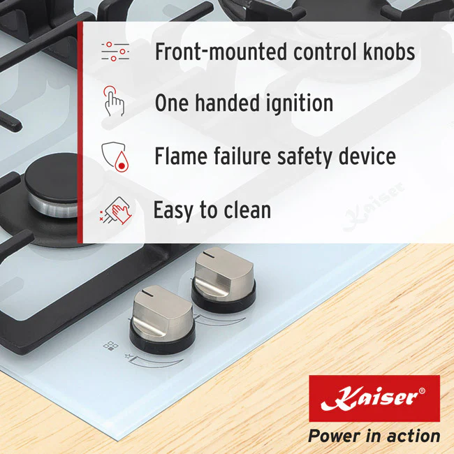 Grand Chef Turbo Gas Hob (White) - Image 5